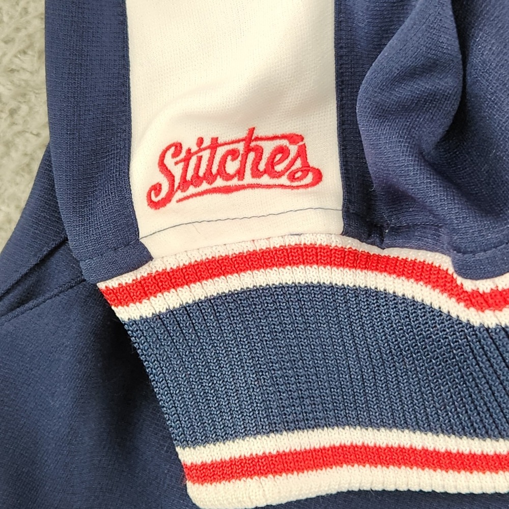 Boston Red Sox Stitches Athletic Gear Track Jacket Mens XL Blue - Picture 5 of 8